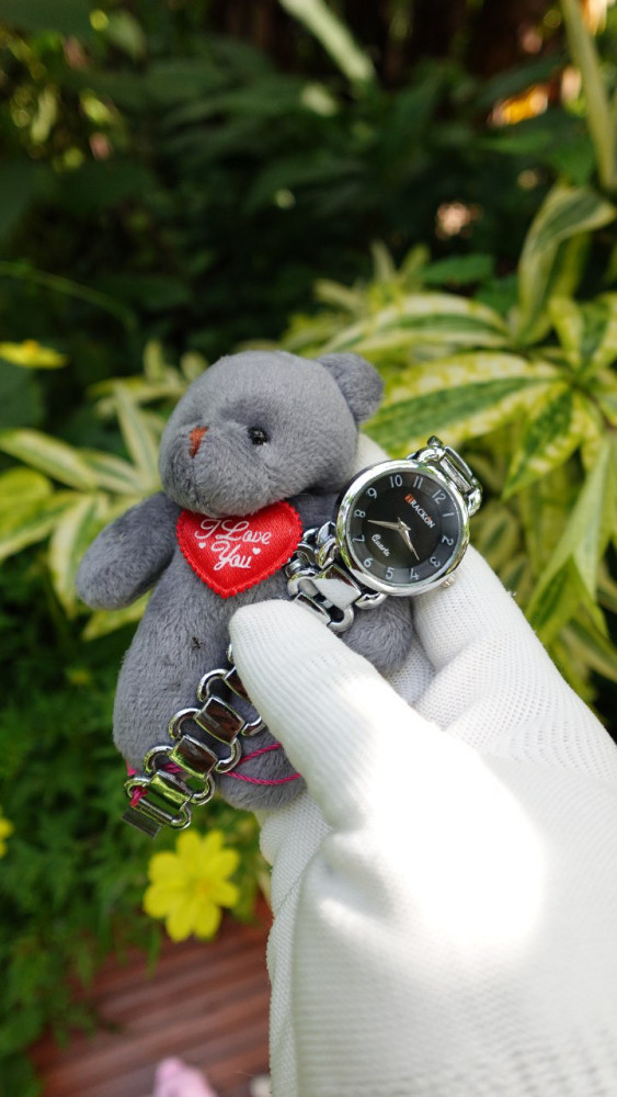 Premium Girls' Watch & Teddy Bear Combo - The Best Surprise Gift, Just ₹349