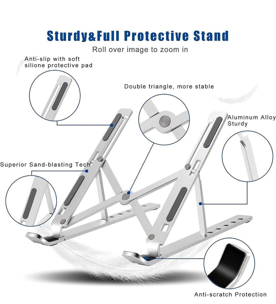 Premium Aluminium Adjustable Laptop Stand
