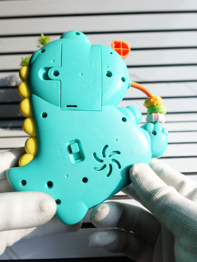 Musical Dinosaur Learning Toy – Sensory Rattle & Piano for Early Brain Development