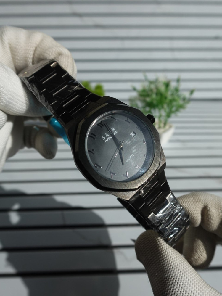 Elevate Your Style: Premium SABR Arabic Dial Stainless Steel Chain Watch