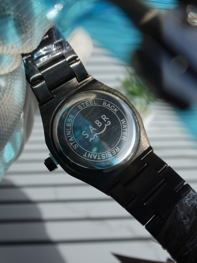 Elevate Your Style: Premium SABR Arabic Dial Stainless Steel Chain Watch