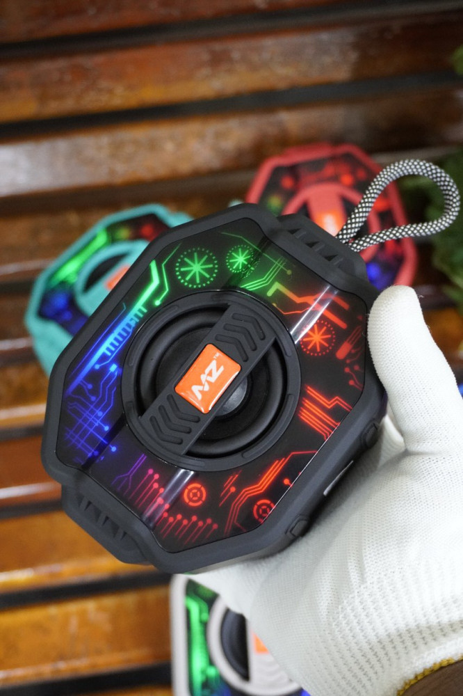 MZ Portable Bluetooth Speaker - RGB Light Fusion, Type-C Fast Charging & 3D Sound