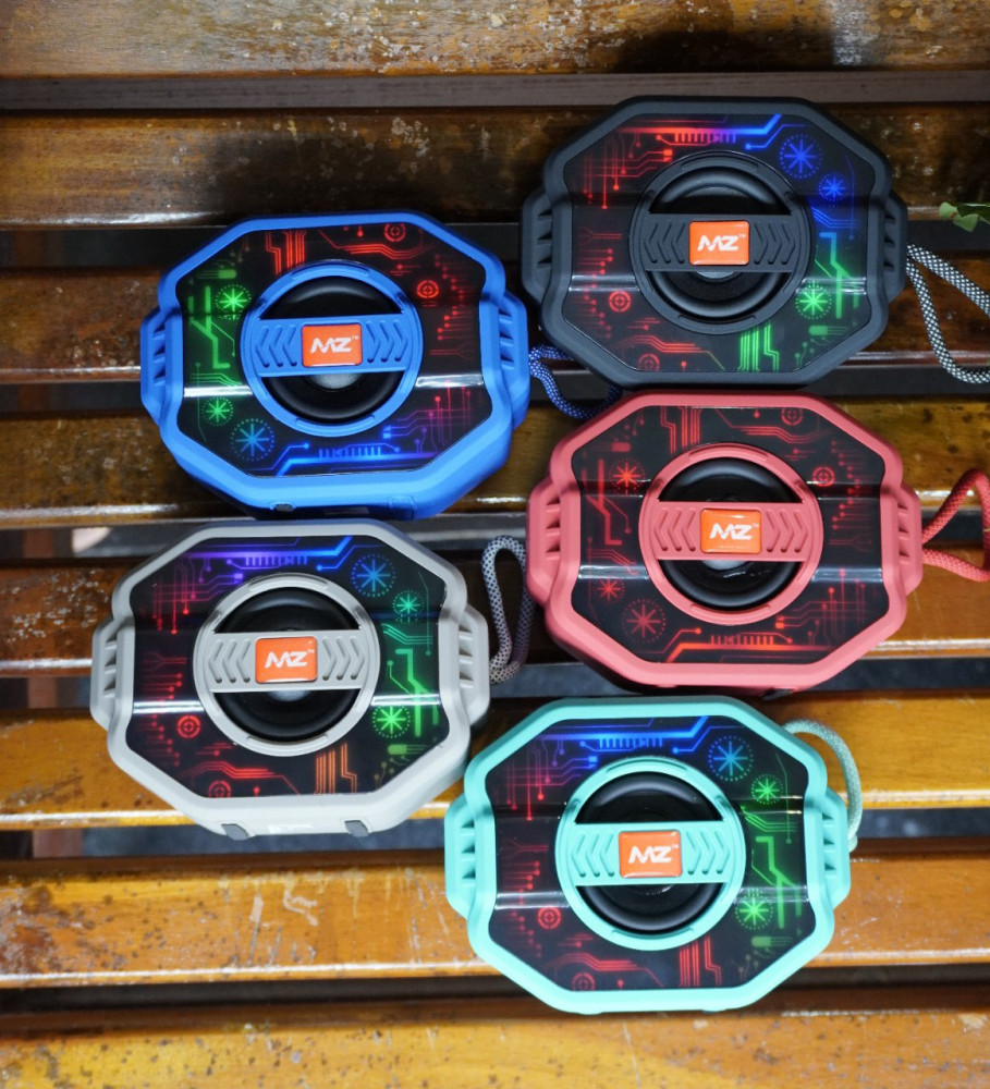 MZ Portable Bluetooth Speaker - RGB Light Fusion, Type-C Fast Charging & 3D Sound
