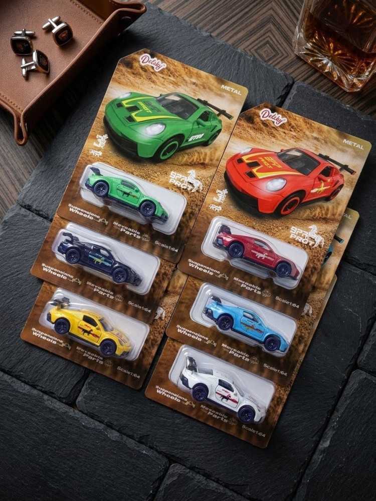 Ultimate Mystery Combo: Unique Concept Analog Watch + Premium 1:64 Porsche Miniature Car