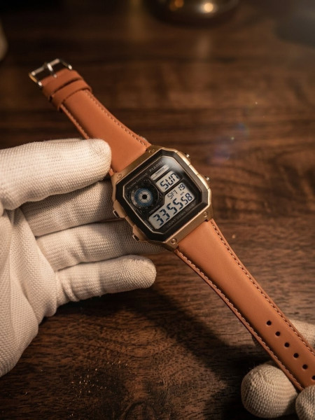 WQ1102-RoseGold-TanStrap