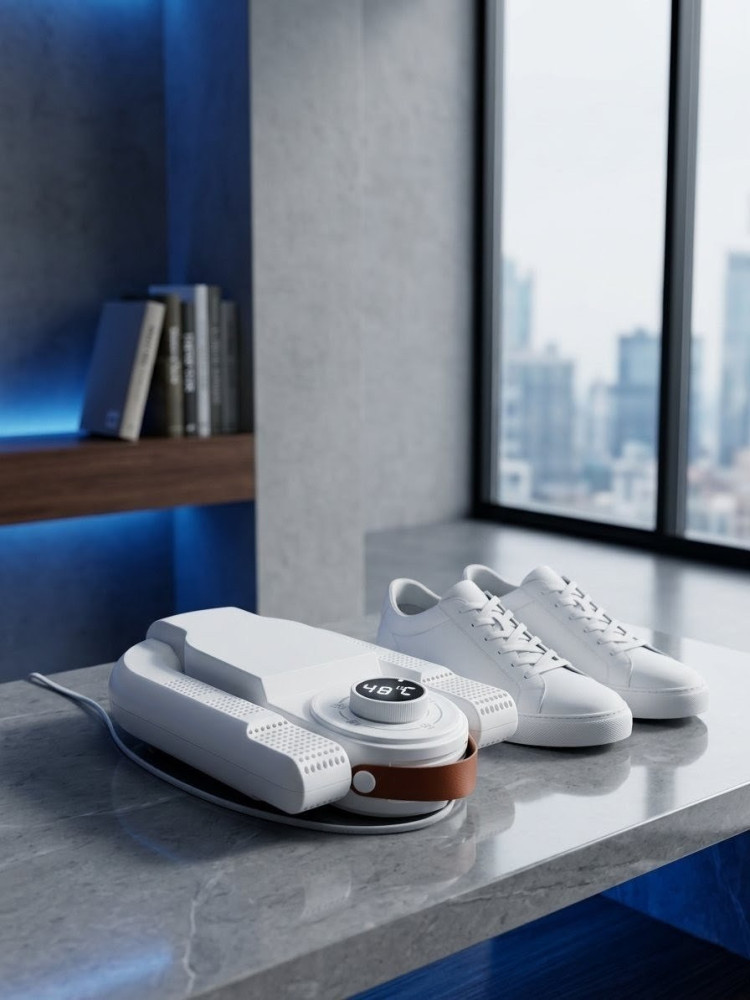 Smell-Free, Damp-Free Steps! Heavy-Duty Foldable Shoe Sanitizer & Quick Dryer