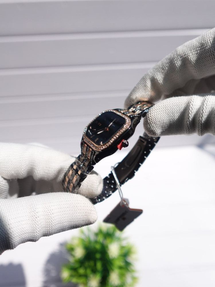 Crystal-Studded Premium Girls' Watch