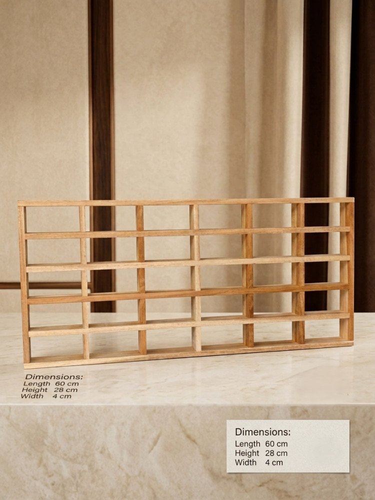 Premium 30-Compartment Wooden Display Rack Stand for Diecast Cars