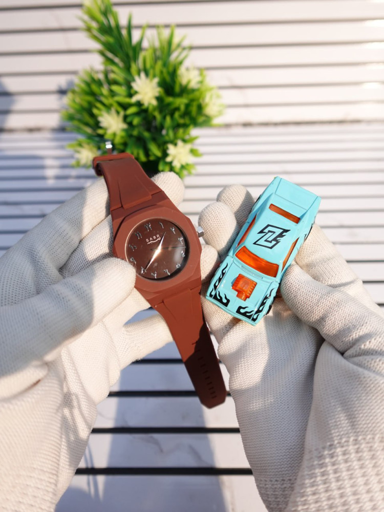 Trending Arabic Numeral Watch & Miniature Car Combo