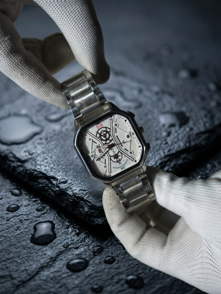 Elevate Your Wrist Game: Two Time Premium Square Dial Watch