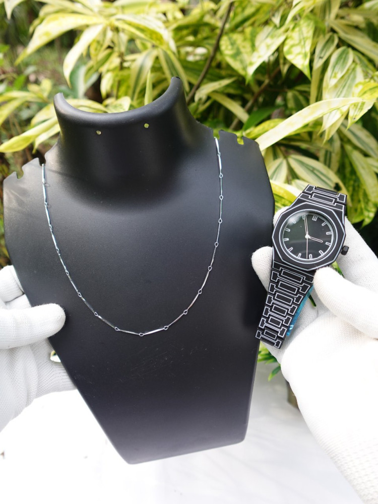 Trending Sketch Watch & Gents Chain Combo