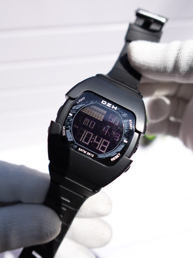 Unique Digital Watch & Gents Chain Bracelet Combo