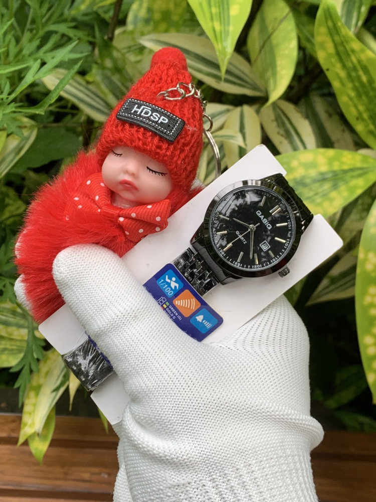 Gasiq Girls' Analog Watch - Premium, Classic & Surprise Gift,Black