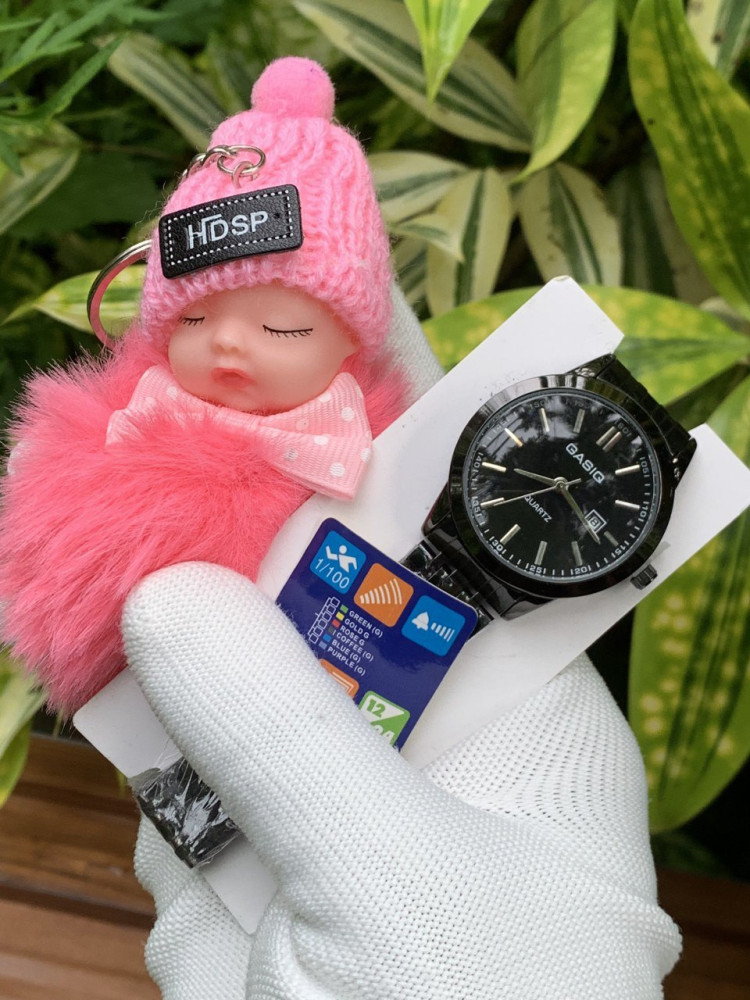 Gasiq Girls' Analog Watch - Premium, Classic & Surprise Gift,Black