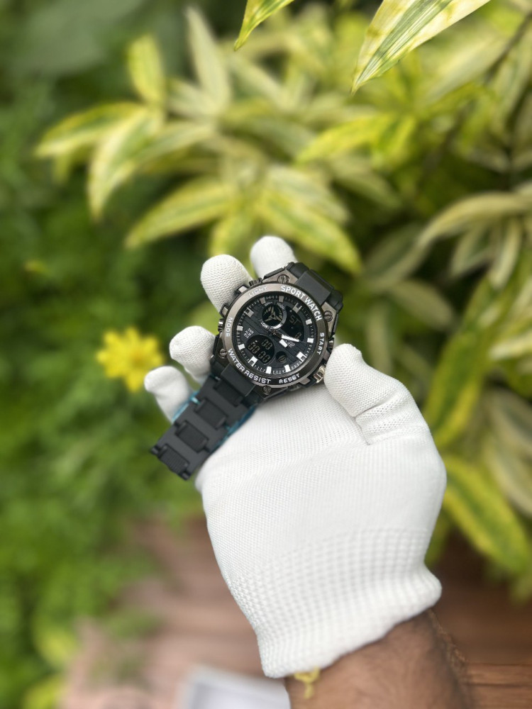 Twoo Time Premium Watch - Double Time, Water Resistant & Free Scooter Keychain