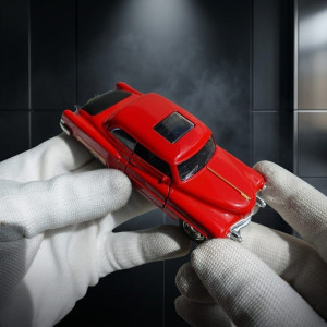 Classic Vintage Luxury: 1:36 Scale Cadillac Diecast Miniature Car Classic Vintage Red