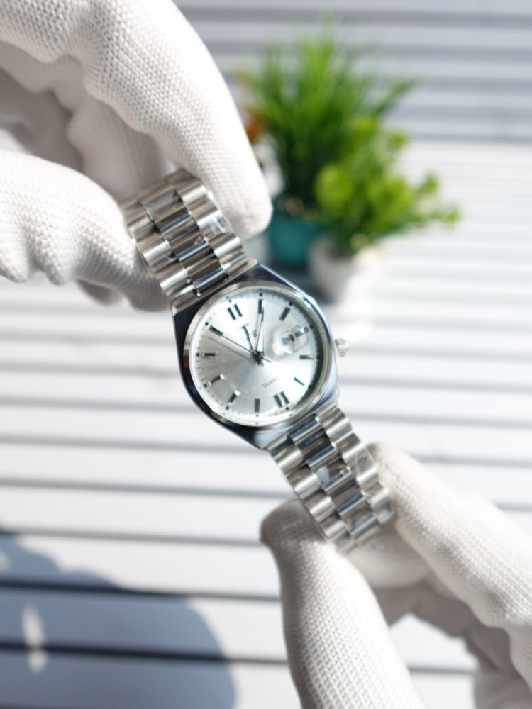 Twootime Elegance: The Ultimate Stainless Steel Watch & Necklace Duo