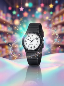 Premium Kids Analog Watch | 30M Water Resistant & Ultra-Durable Classic Matte Black